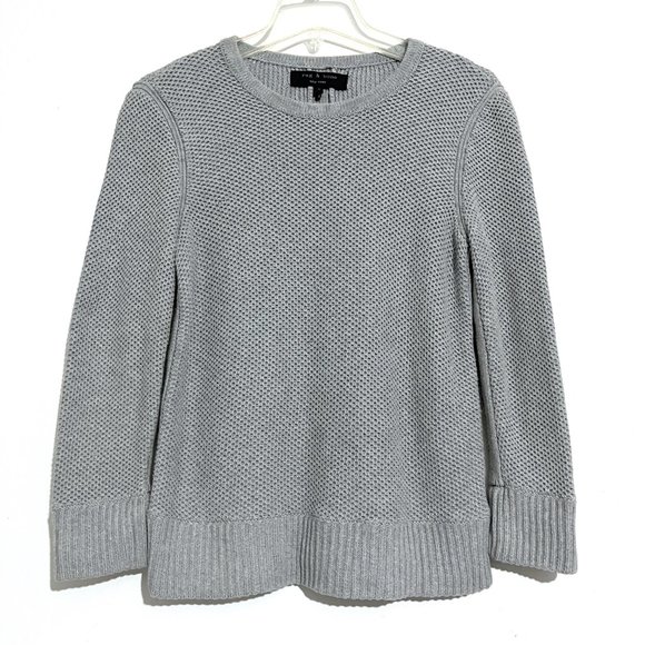 Rag & Bone Rita Boyfriend Waffle Knit Sweater - Picture 3 of 12